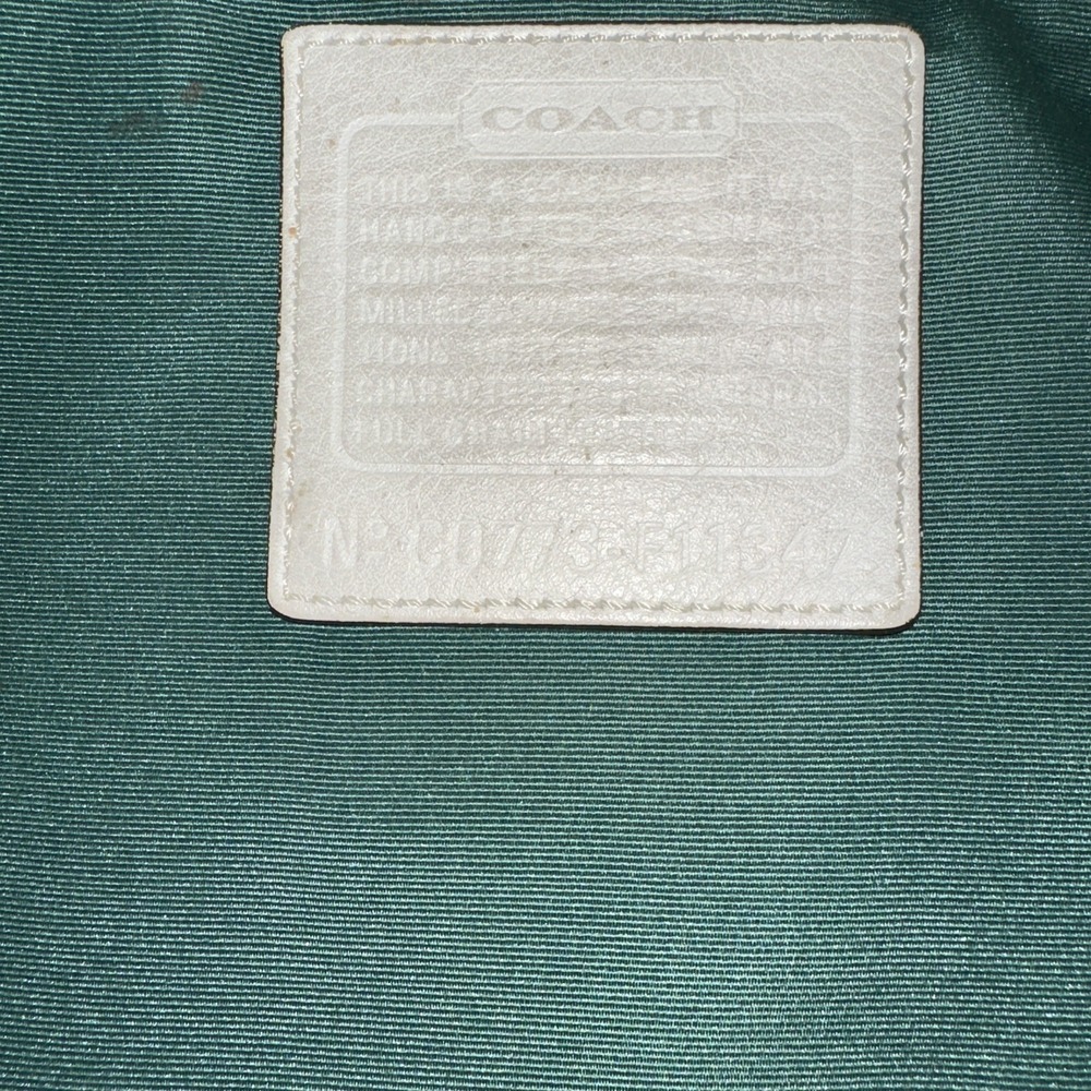Vintage Coach White Pebble Leather Chelsea‎ Handbag Purse No.F0782- F10890 -(55) - Picture 4 of 12